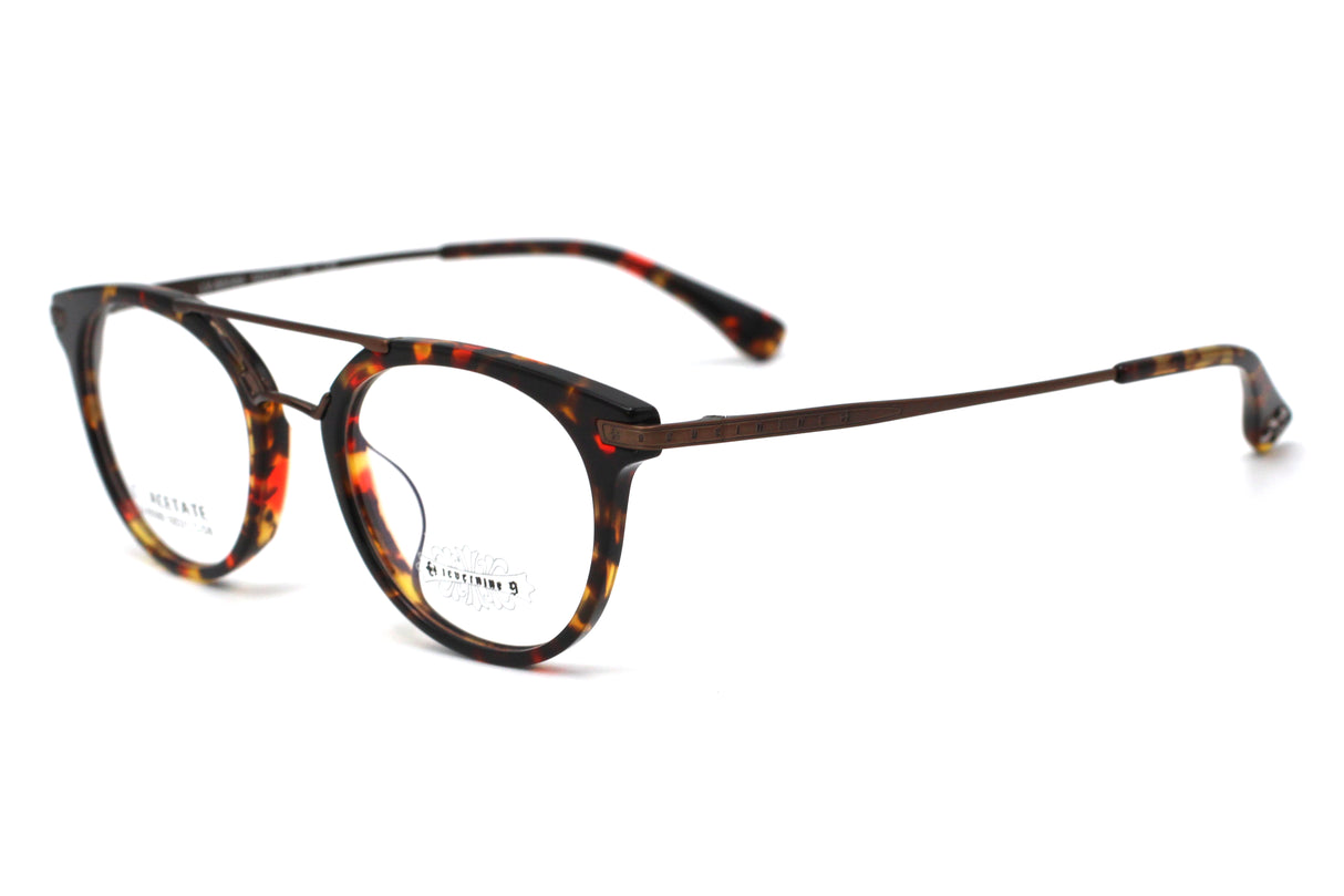 Whiskey Tortoise with Brushed Copper