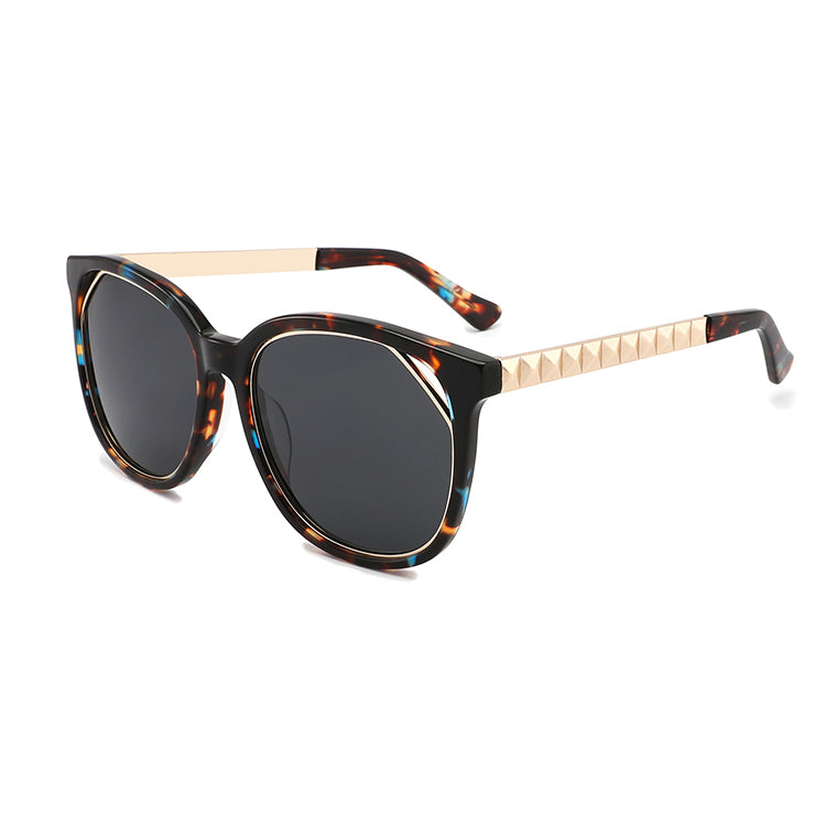 Confetti Tortoise with Polished Silver